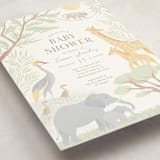 "Lovely jungle" - Baby Shower Invitations in Sage by Sabrin Deirani - Detail