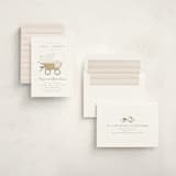 "Boho Buggy" - Baby Shower Invitations in Porcelain by Everett Paper Goods - Assembled