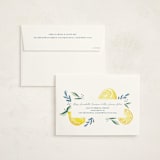 "Lemons" - Baby Shower Invitations in Pale Blue by Megan Cash - FREE Recipient Addressing