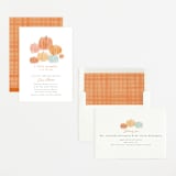 "Autumn Pumpkins" - Baby Shower Invitations in Pumpkin by Rebecca Durflinger - Assembled
