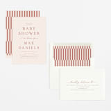 "In honor of" - Baby Shower Invitations in Antique by Pixel and Hank - Assembled