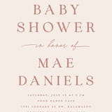 "In honor of" - Baby Shower Invitations in Antique by Pixel and Hank - Detail