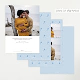 "Classic Start" - Baby Shower Invitations in Powder Blue by Carolyn MacLaren - Back of Card Options