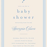 "Classic Start" - Baby Shower Invitations in Powder Blue by Carolyn MacLaren - Detail