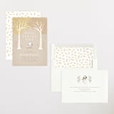 "Little owlet" - Baby Shower Invitations in Almond by Jennifer Wick - Assembled