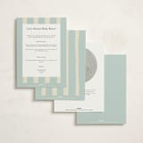 "Beach Babe" - Baby Shower Invitations in Ocean by Robert and Stella - Back of Card Options