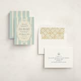 "Beach Babe" - Baby Shower Invitations in Ocean by Robert and Stella - Assembled
