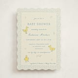 "Sweet Peeps" - Baby Shower Invitations in Robin’s Egg by Sarah Rosenthal - Front