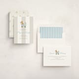 "Preppy Pup" - Baby Shower Invitations in Bluebird by Susan Zinader - Assembled