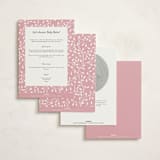 "graceful" - Baby Shower Invitations in Peony by Sarah Knight - Back of Card Options