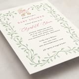 "graceful" - Baby Shower Invitations in Peony by Sarah Knight - Detail
