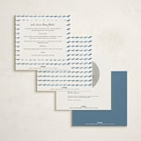 "Letter Box" - Baby Shower Invitations in Baby Blue by Claudia Orengo - Back of Card Options