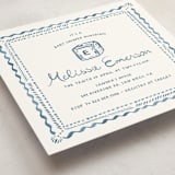 "Letter Box" - Baby Shower Invitations in Baby Blue by Claudia Orengo - Detail