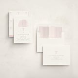 "Bow Brolly" - Baby Shower Invitations in Rose by Angela Thompson - Assembled