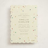 "tiny bold sprinkles" - Baby Shower Invitations in Cream by Ellen Schlegelmilch - Front