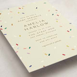 "tiny bold sprinkles" - Baby Shower Invitations in Cream by Ellen Schlegelmilch - Detail