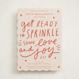"Sprinkle Love And Joy" - Baby Shower Invitations in Sorbet by Abbigail Lim - Front