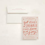 "Sprinkle Love And Joy" - Baby Shower Invitations in Sorbet by Abbigail Lim - With Envelope