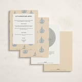 "Sail Ahoy" - Baby Shower Invitations in Buoy by Vera Lim - Back of Card Options