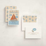 "Sail Ahoy" - Baby Shower Invitations in Buoy by Vera Lim - Assembled