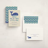 "Whale Hello" - Baby Shower Invitations in Sea by Harriet Richter - Assembled