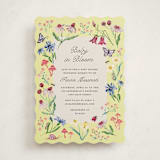 "Blooming Garden" - Baby Shower Invitations in Citrus by Pati Cascino - Front