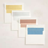 "Sweet Swan" - Baby Shower Invitations in Bluebell by Pati Cascino - Envelope Liner Options