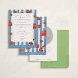 "Petit Pomodoro" - Baby Shower Invitations in Lime by Jackie Crawford - Back of Card Options