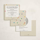 "Elephant Parade" - Baby Shower Invitations in Cream by Harriet Richter - Back of Card Options