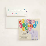 "Elephant Parade" - Baby Shower Invitations in Cream by Harriet Richter - With Envelope