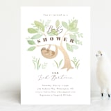 "Baby sloth" - Baby Shower Invitations in Fern by Jennifer Wick - Front