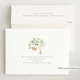 "Baby sloth" - Baby Shower Invitations in Fern by Jennifer Wick - FREE Recipient Addressing