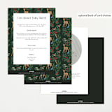 "Deer Forest" - Baby Shower Invitations in Forest by Elly - Back of Card Options