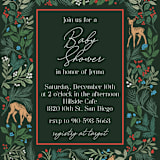 "Deer Forest" - Baby Shower Invitations in Forest by Elly - Detail
