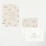 "Wrapped Up" - Baby Shower Invitations in Pistachio by Olivia Kanaley Inman - Assembled