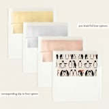 "Penguin Print" - Baby Shower Invitations in Scarlet by Lauren Jinhee - Envelope Liner Options