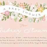 "Rites of spring" - Baby Shower Invitations in Strawberry Ice by Jennifer Wick - Detail