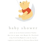 "Disney's Winnie The Pooh Night Sky" - Baby Shower Invitations in Cloud by Angela Thompson - Detail