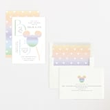"Disney Ombre Mickey Mouse" - Baby Shower Invitations in Rainbow by Beth Schneider - Assembled