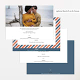 "Disney's Dumbo Stork Baby on the Way" - Baby Shower Invitations in Navy by Claudia Orengo - Back of Card Options