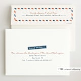"Disney's Dumbo Stork Baby on the Way" - Baby Shower Invitations in Navy by Claudia Orengo - FREE Recipient Addressing