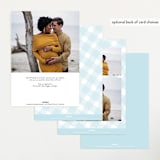 "B(A)B(Y)Q" - Baby Shower Invitations in Sky Blue by Lauren Chism - Back of Card Options