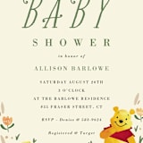 "Disney's Winnie The Pooh Garden" - Baby Shower Invitations in Honey by Oma N. Ramkhelawan - Detail