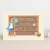"Disney's Belle's books" - Baby Shower Invitations in Hicory by Jennifer Wick - Front