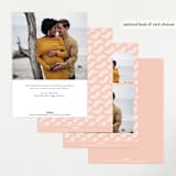 "Storybook Stack" - Baby Shower Invitations in Peony by Lehan Veenker - Back of Card Options
