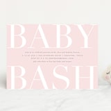 "Big Bash" - Baby Shower Invitations in Blush by Lauren Chism - Front