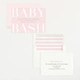 "Big Bash" - Baby Shower Invitations in Blush by Lauren Chism - Assembled
