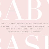 "Big Bash" - Baby Shower Invitations in Blush by Lauren Chism - Detail