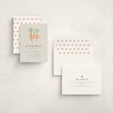 "Little Sprout" - Baby Shower Invitations in Grain by Itsy Belle Studio - Assembled
