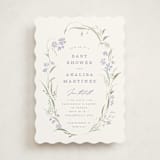 "Lottie" - Baby Shower Invitations in Lilac by Erin L. Wilson - Front
